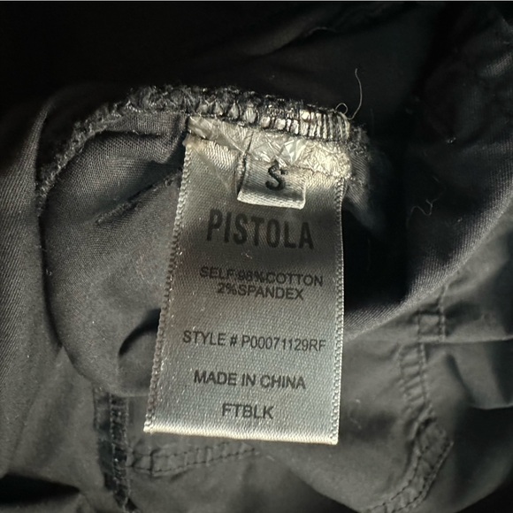 PISTOLA ROSIE MINI DRESS SMOCKED WAIST DRESS Small BLACK sleeveless pockets - Picture 14 of 14